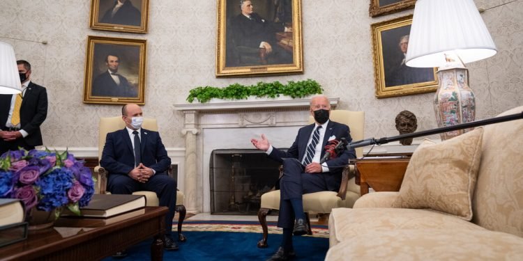 Biden Vows ‘Unshakable Partnership’ With Israel in Meeting With Bennett