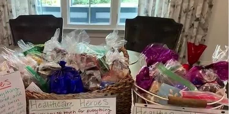 Healthcare workers sent boxes of treats after Charlotte mother asks people to have sympathy