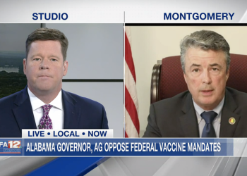 A news anchor used facts in an interview with Steve Marshall. An actual discussion happened