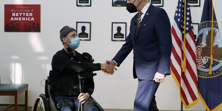 Veterans health bill marks a personal victory for Biden