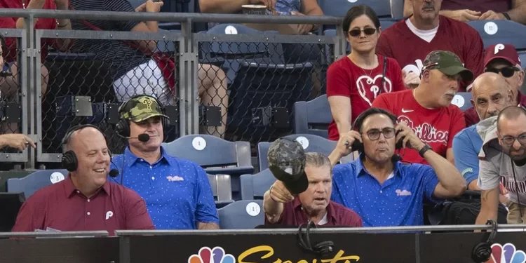 John Kruk and Tyrese Maxey were great on NBC Sports Philadelphia in the stands during Phillies win