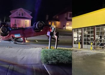 Stolen truck rammed into Indiana business in Portage