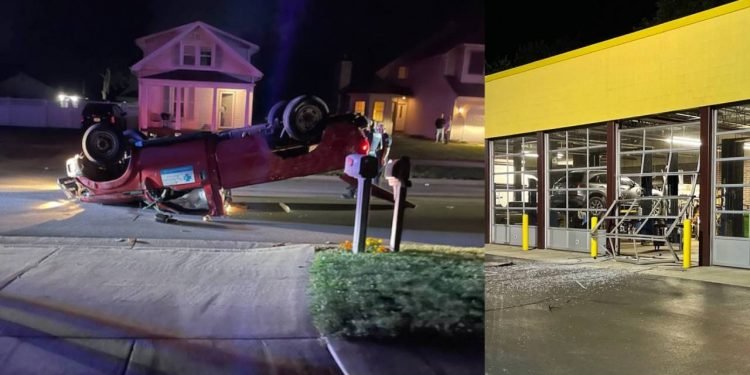 Stolen truck rammed into Indiana business in Portage