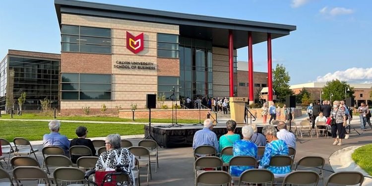 Calvin opens new business school with largest-ever donation