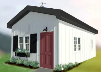 Freedom Village tiny homes for veterans at Erie Sports Park