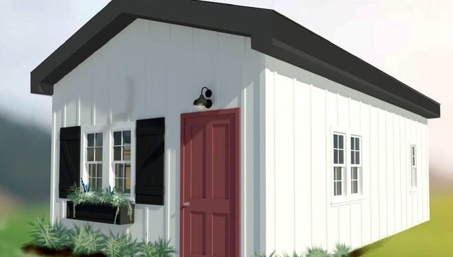 Freedom Village tiny homes for veterans at Erie Sports Park