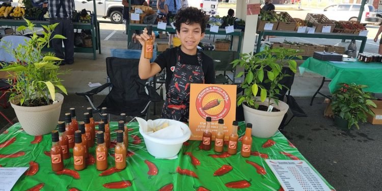 Frankie Martinez creates a homemade hot sauce business at nine years old
